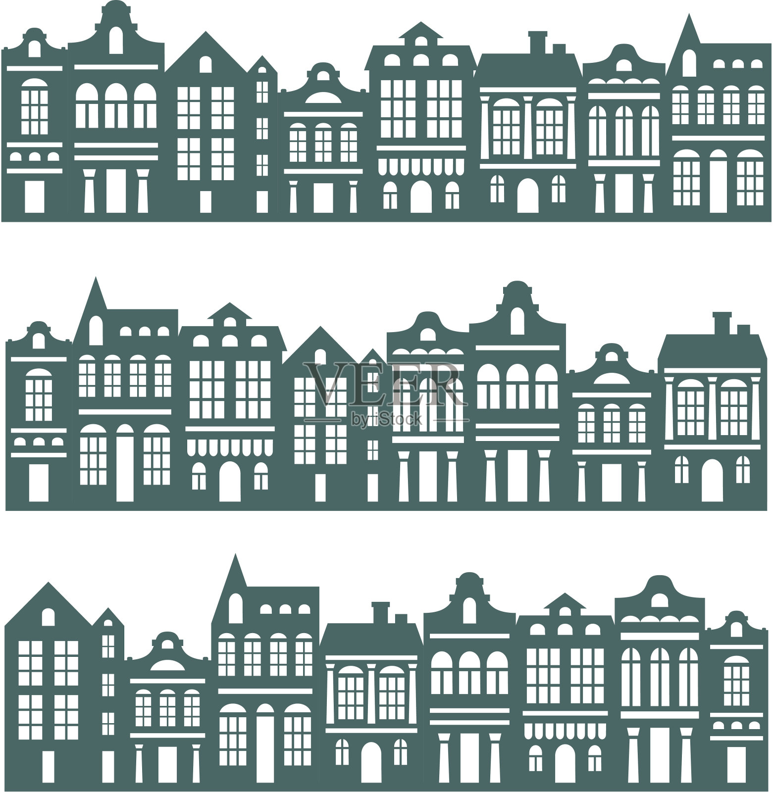 街集插画图片素材