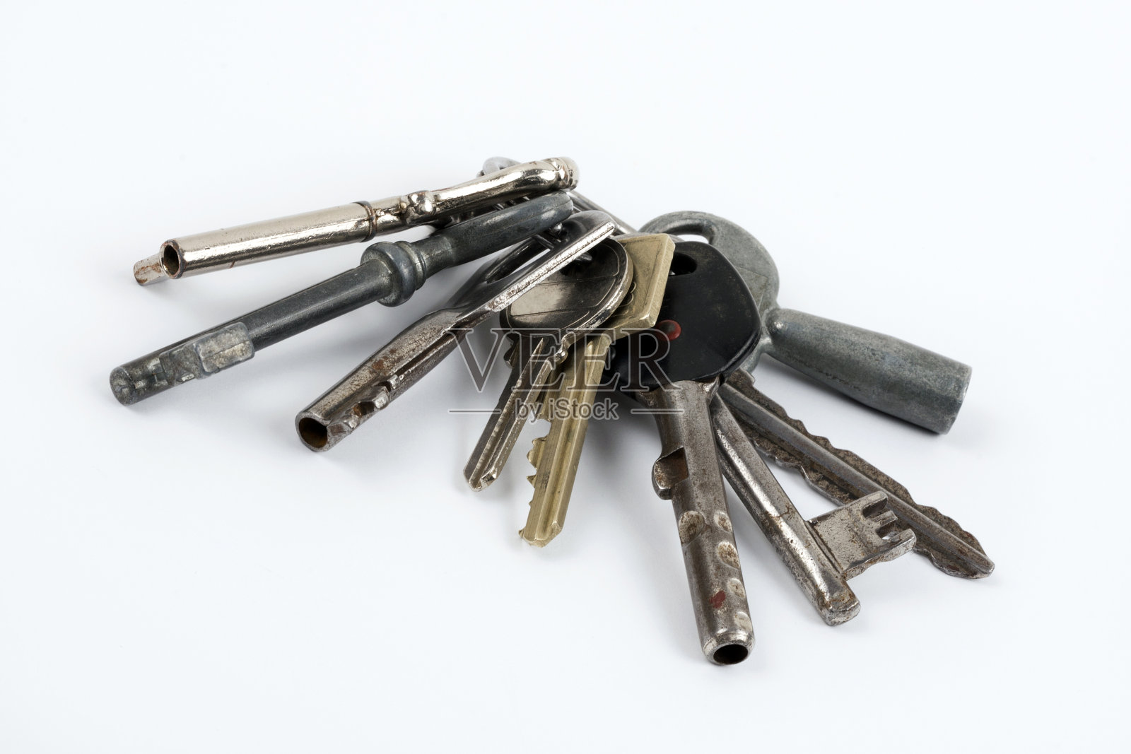 一捆旧钥匙照片摄影图片
