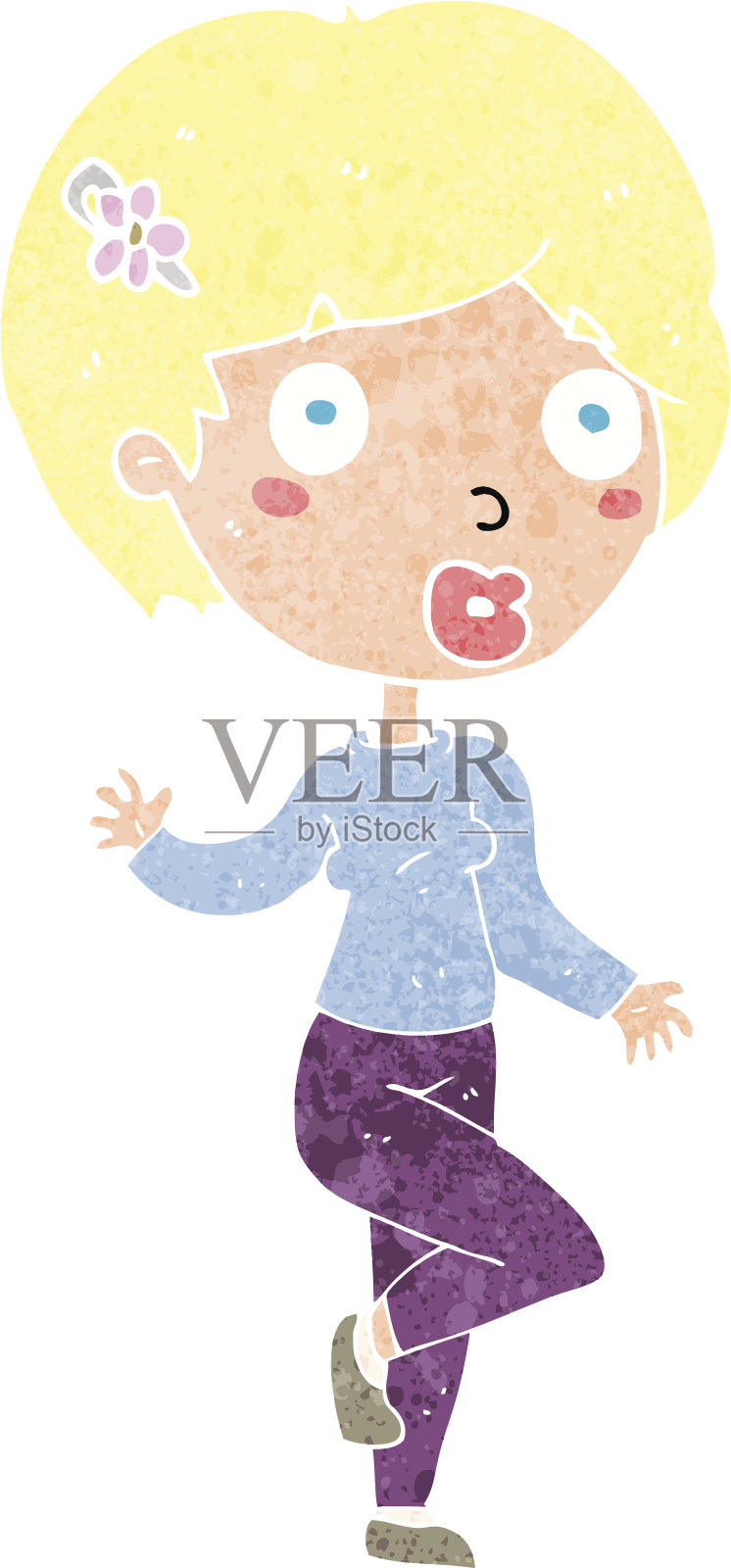 卡通是女人设计元素图片