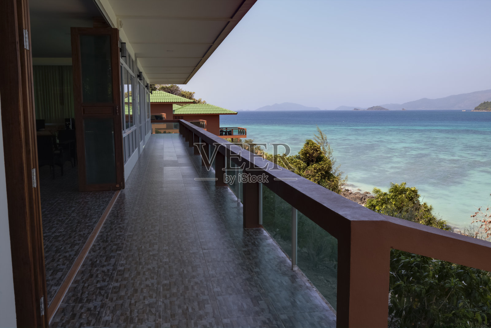 里皮岛的山区度假胜地照片摄影图片