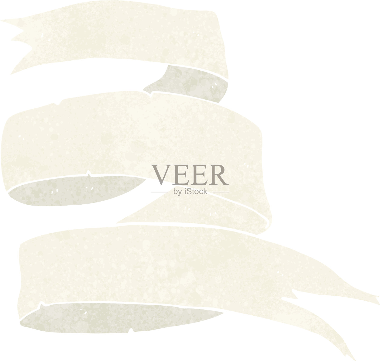 旧条幅漫画插画图片素材