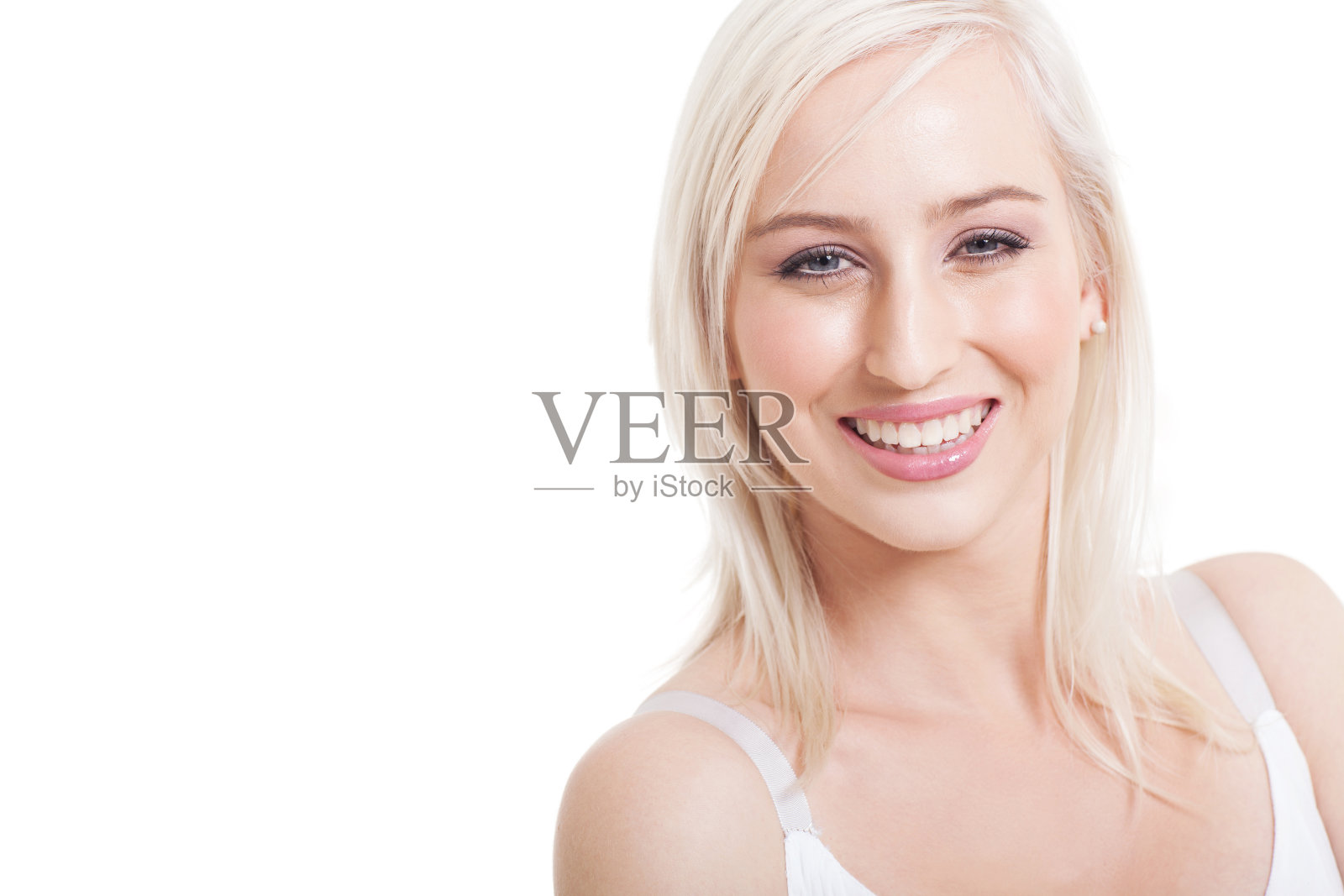 美丽的金发女人照片摄影图片