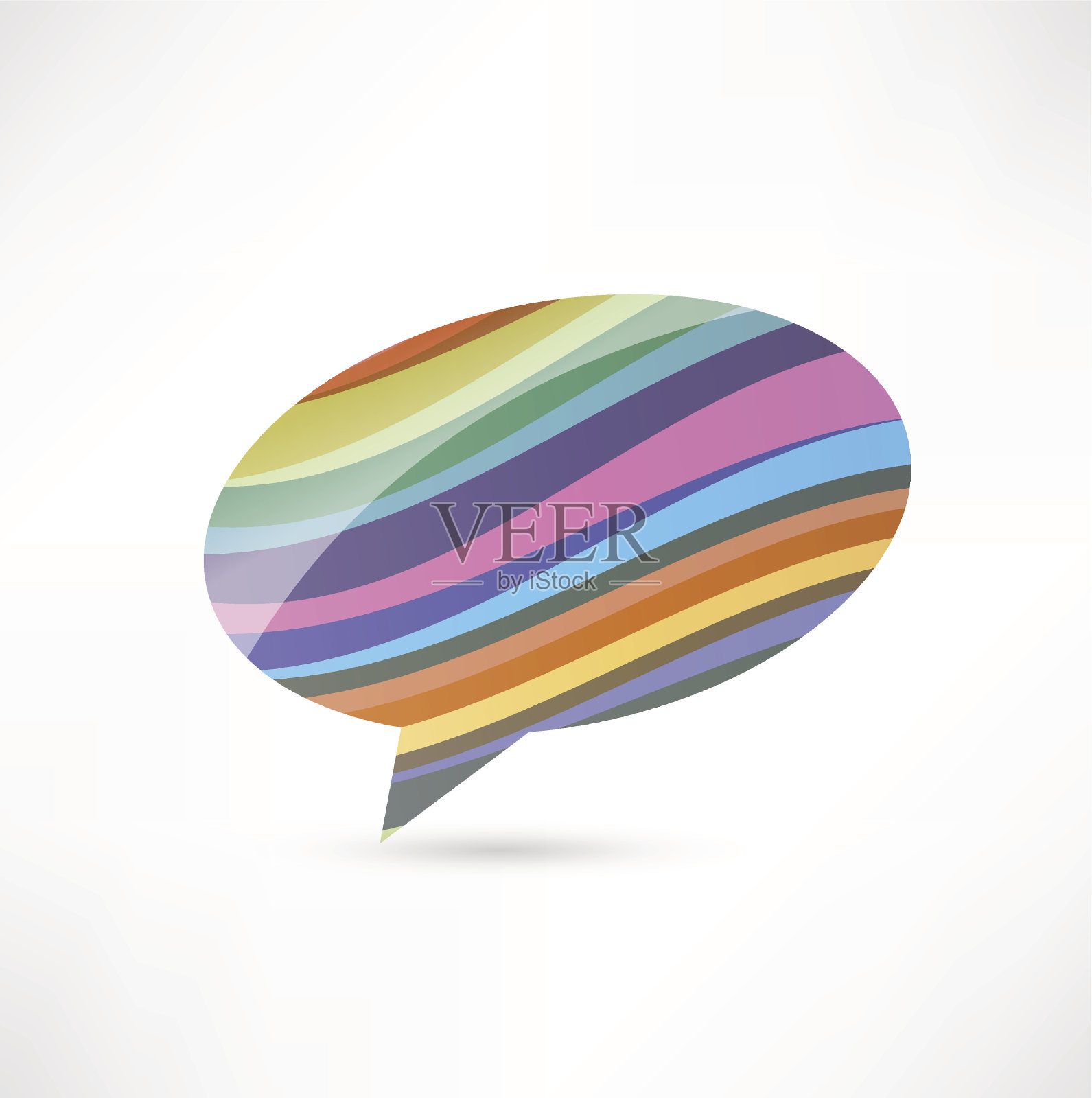 彩色气泡插画图片素材