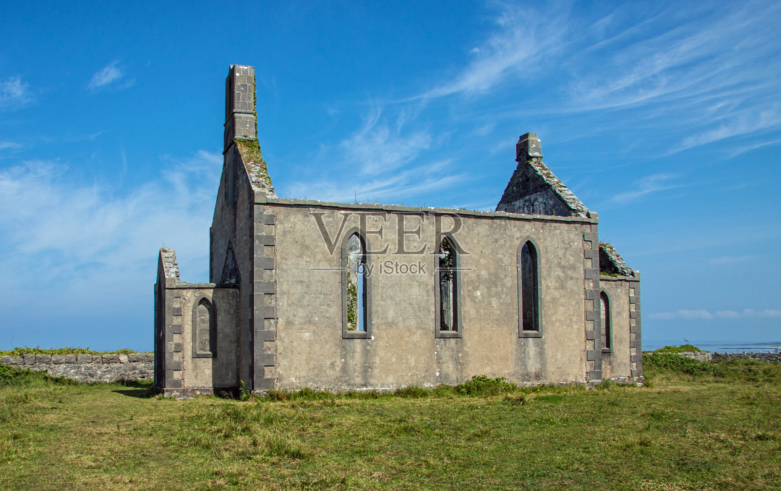 教堂毁了照片摄影图片