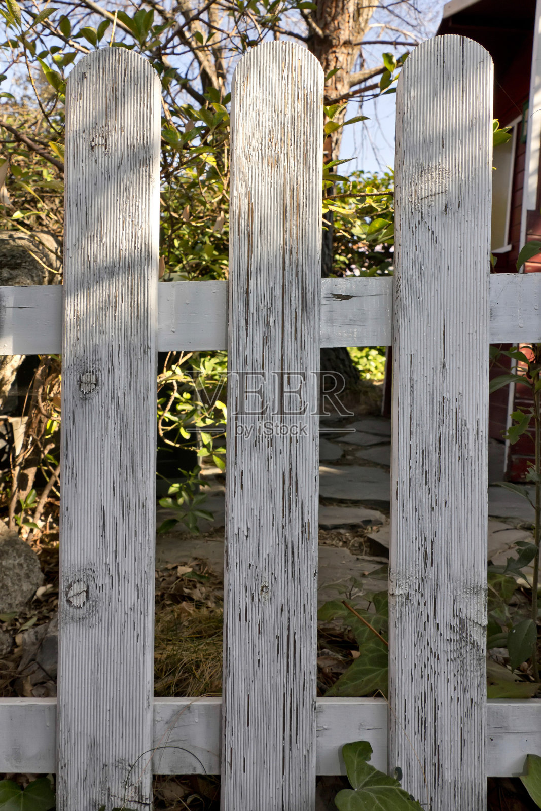 花园木栅栏照片摄影图片