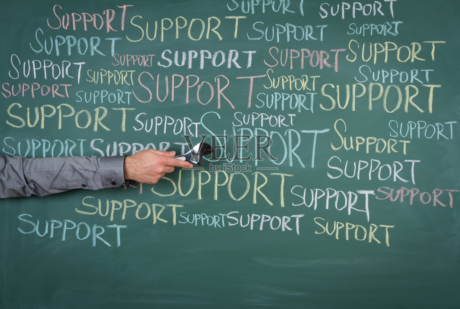 困惑businnessman黑板照片摄影图片