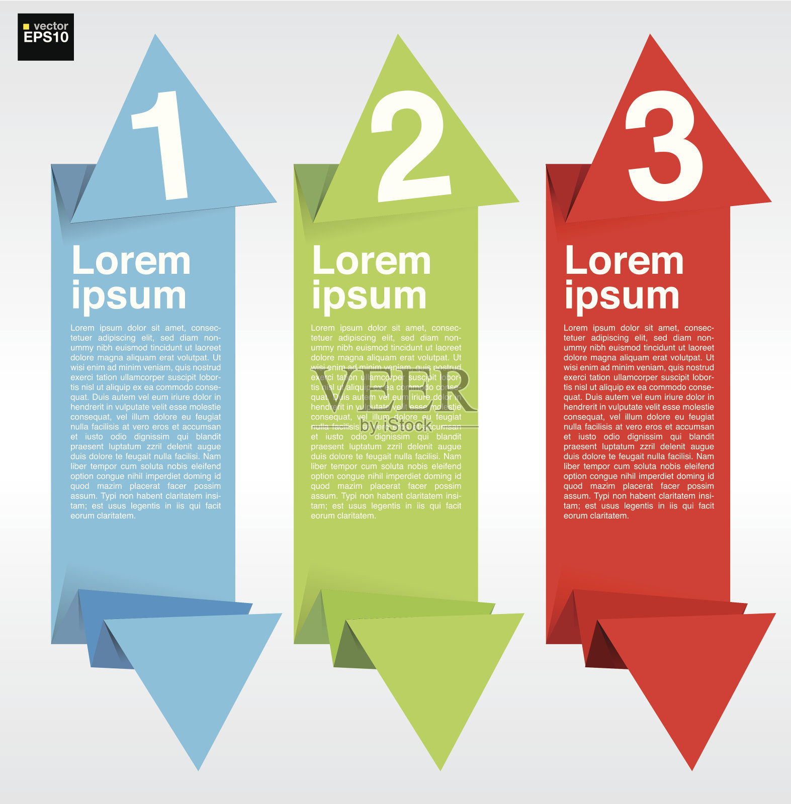 丰富多彩的抽象的旗帜。插画图片素材