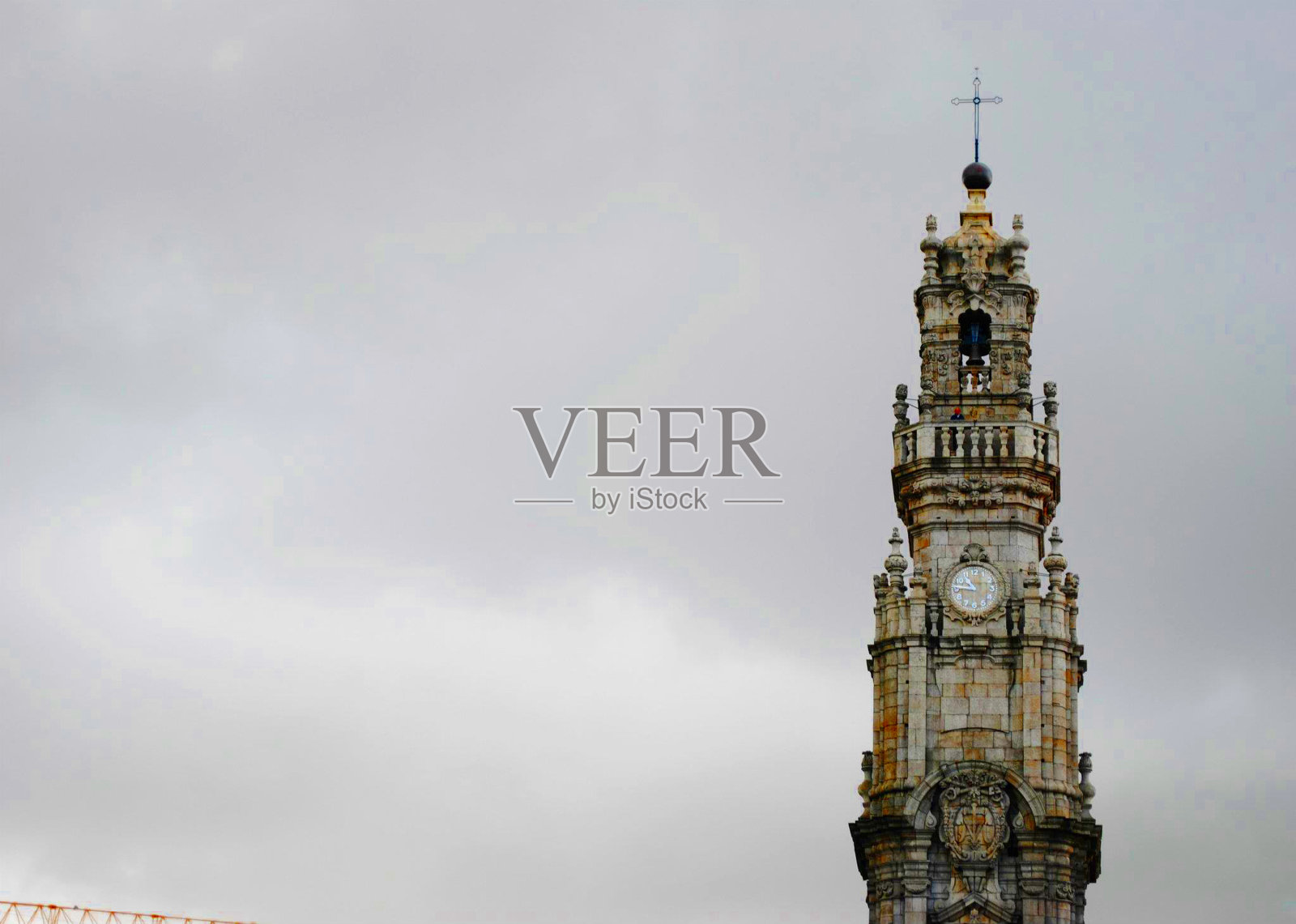 教堂的十字架和钟照片摄影图片