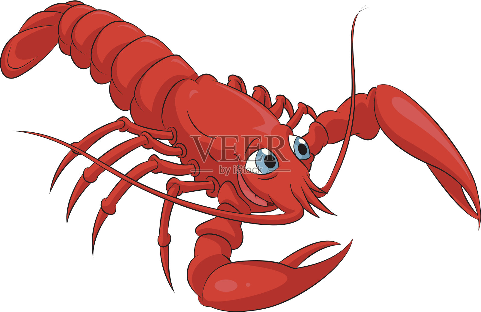 龙虾插画图片素材