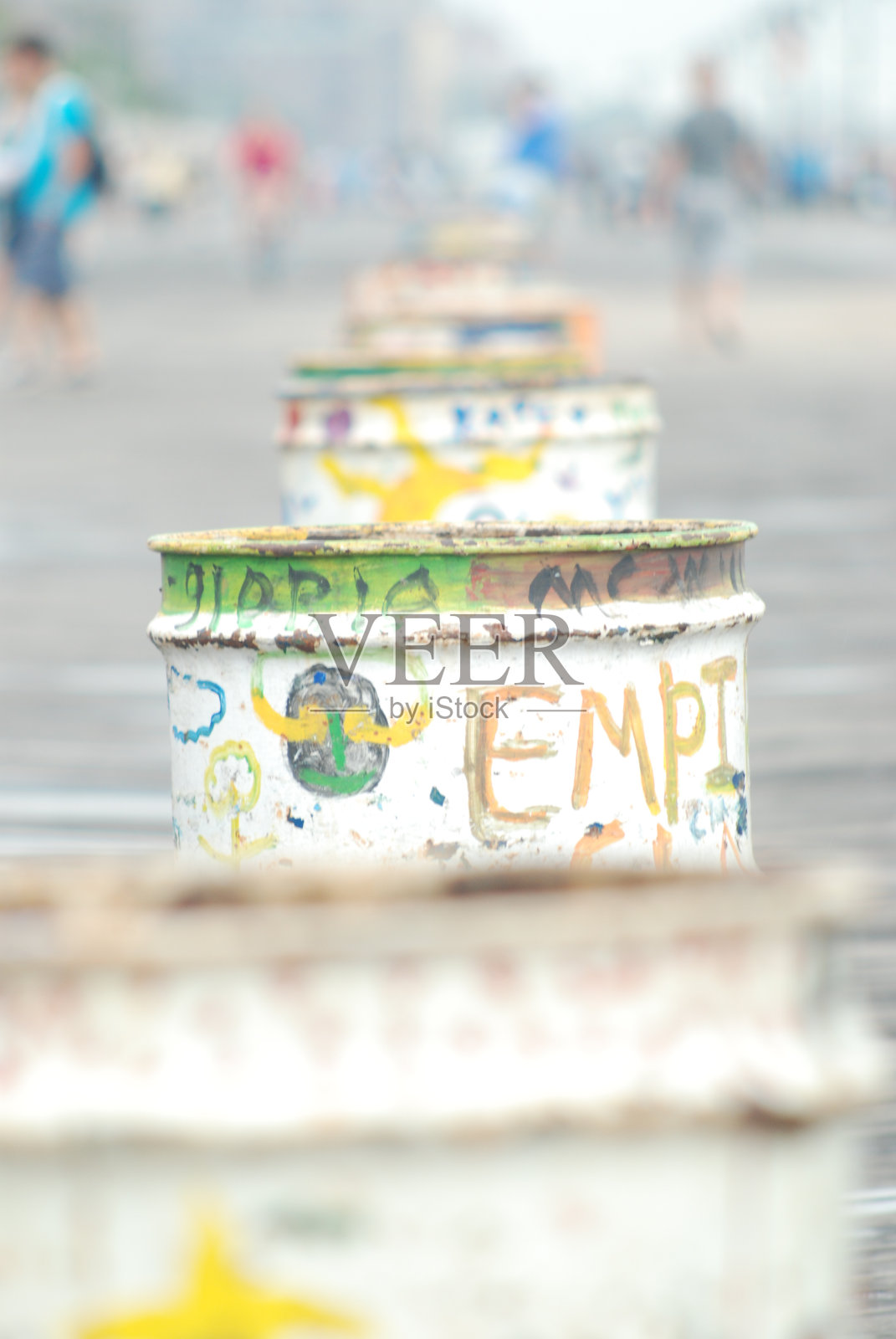 科尼岛垃圾桶-纽约照片摄影图片