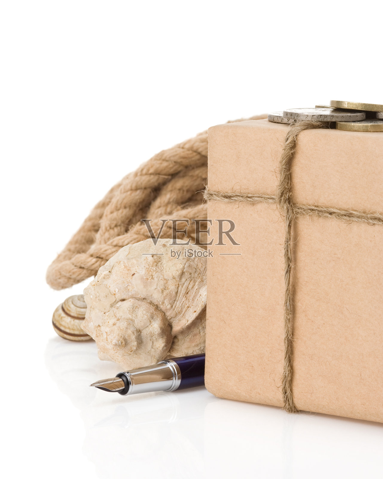 包裹包装包装盒白色照片摄影图片