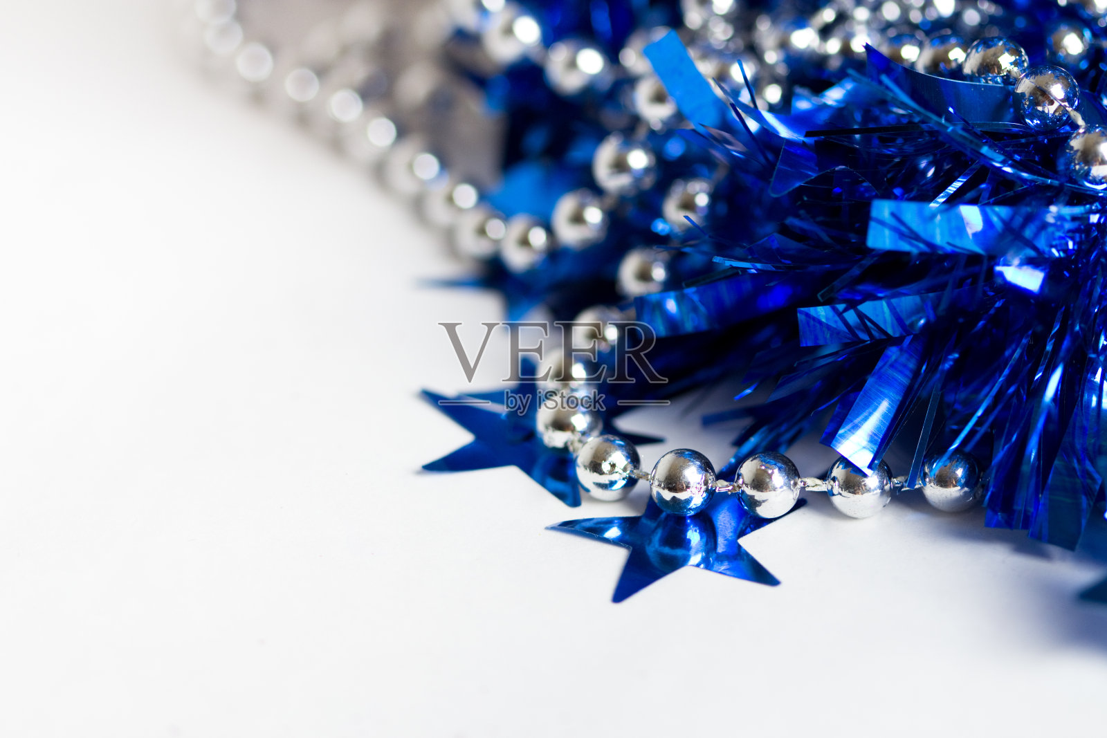 美丽的银色背景与星星照片摄影图片