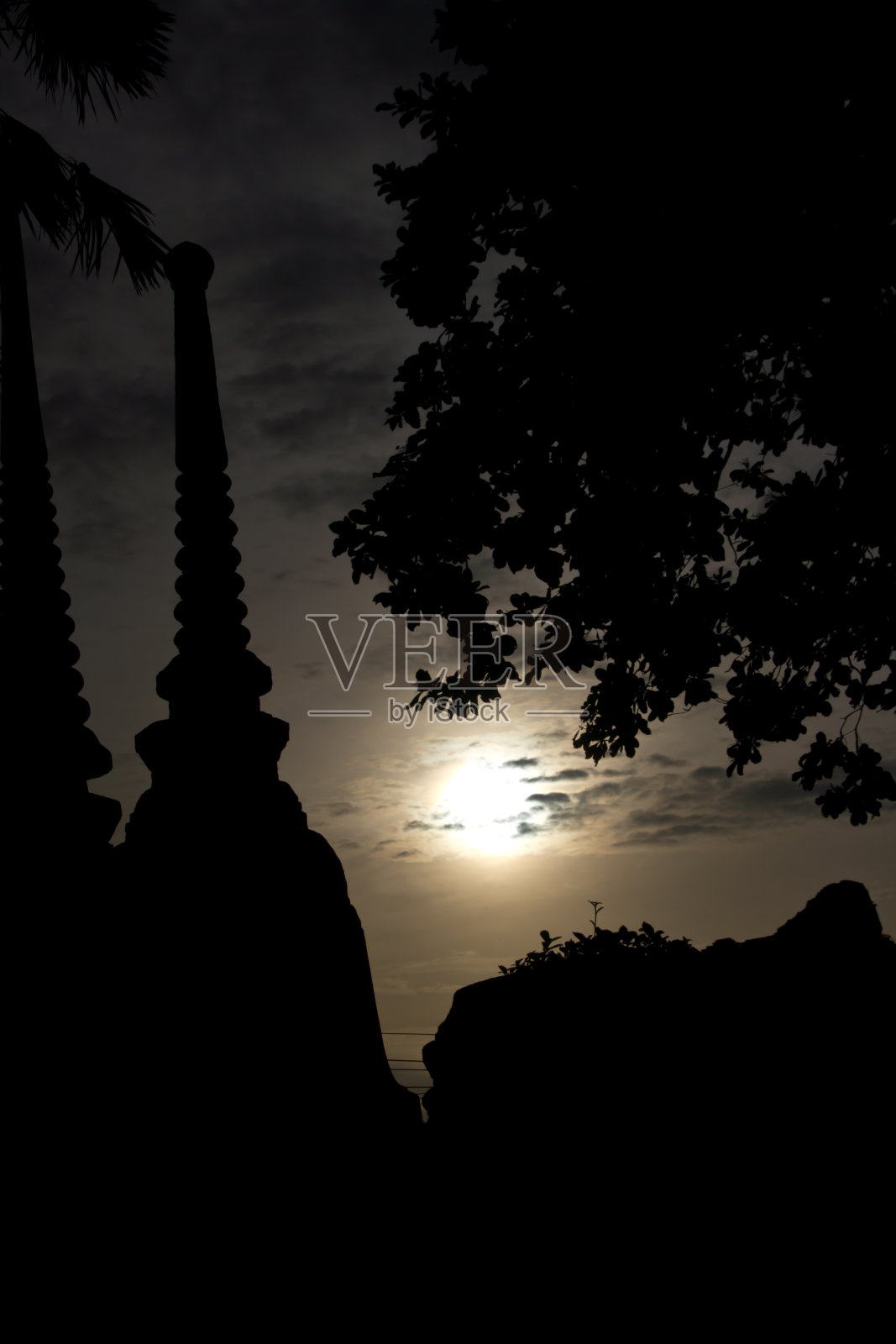 大城府历史遗址剪影照片摄影图片