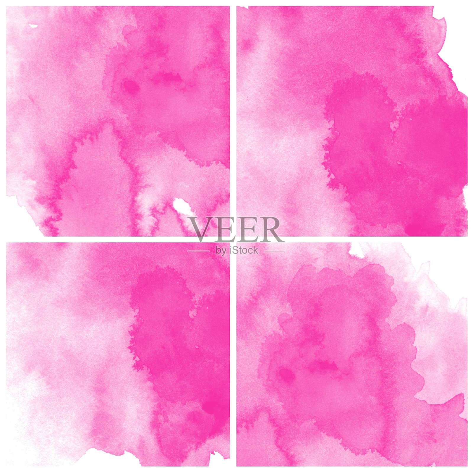 一套彩色水彩画背景照片摄影图片