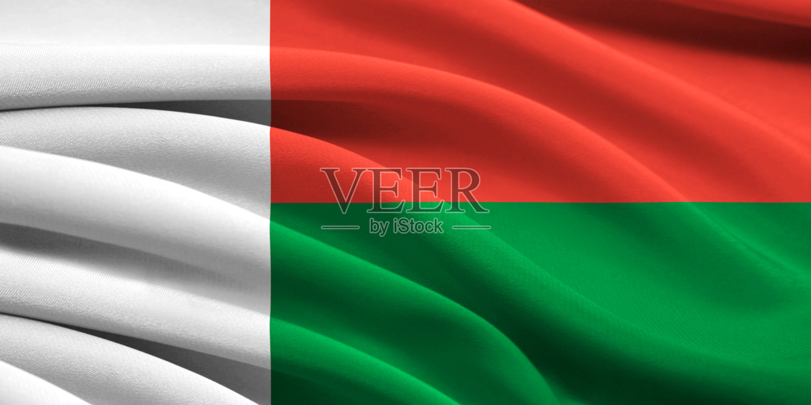 马达加斯加的旗帜照片摄影图片