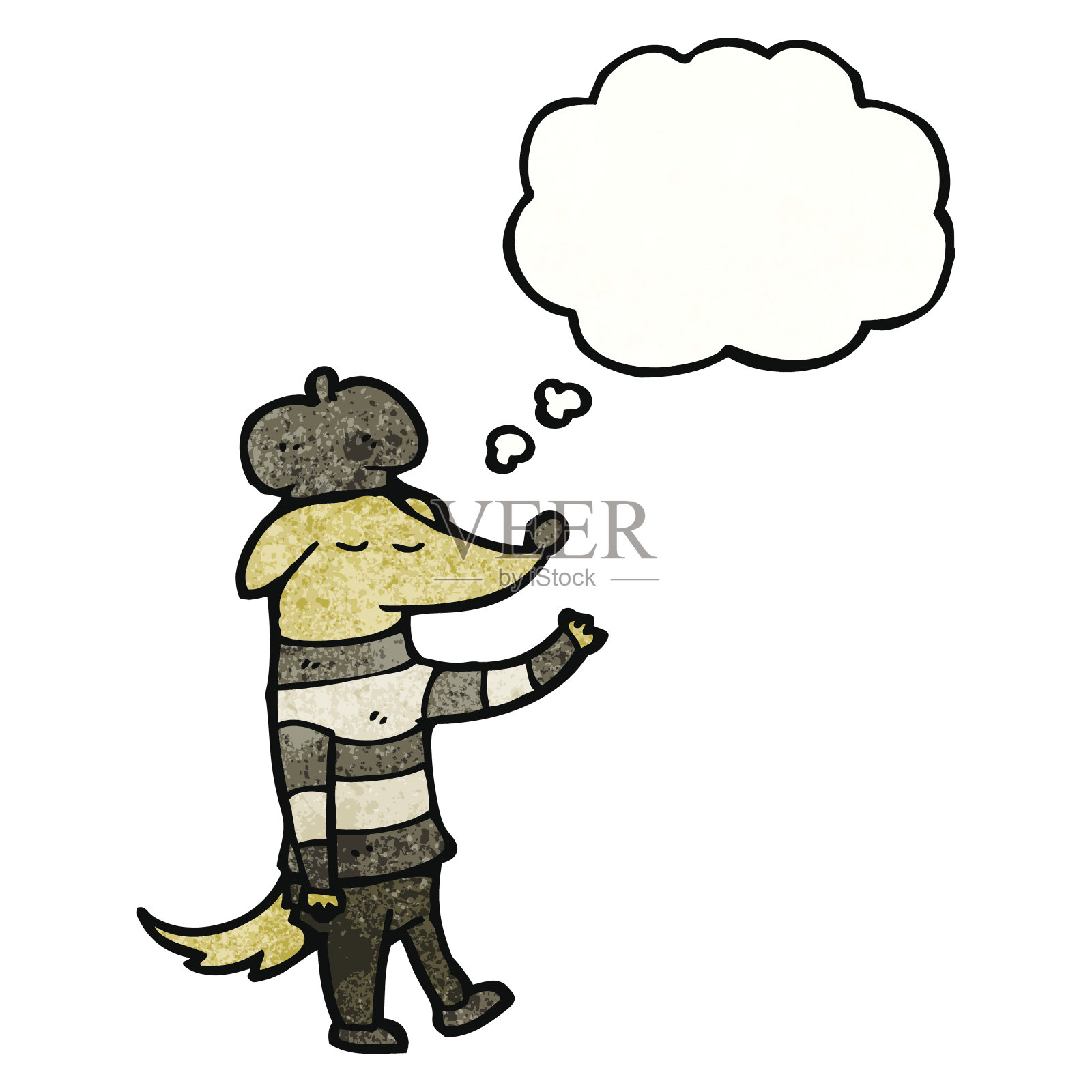 很酷的卡通狗插画图片素材