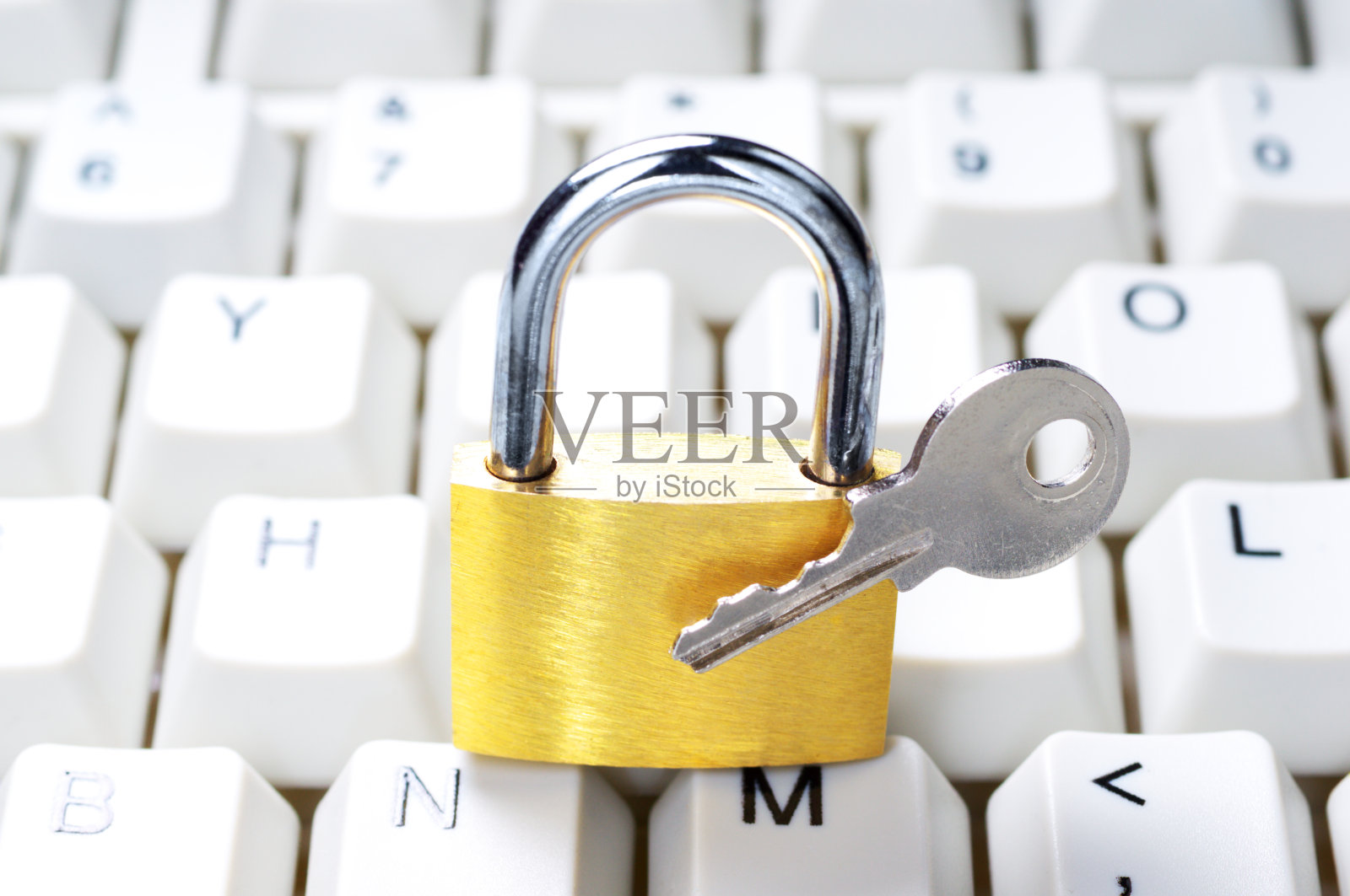 计算机安全系统。照片摄影图片