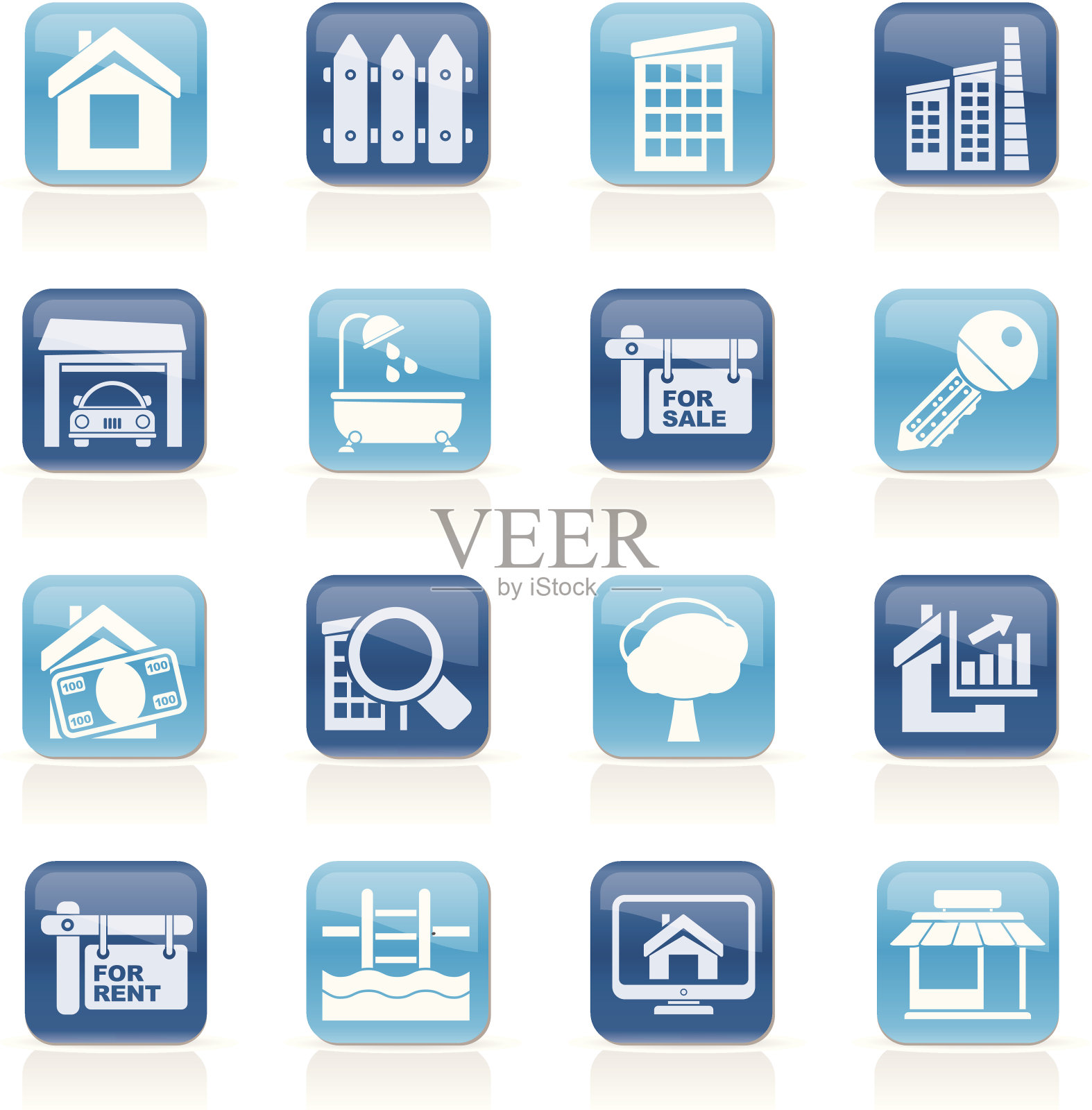 房地产的图标图标素材