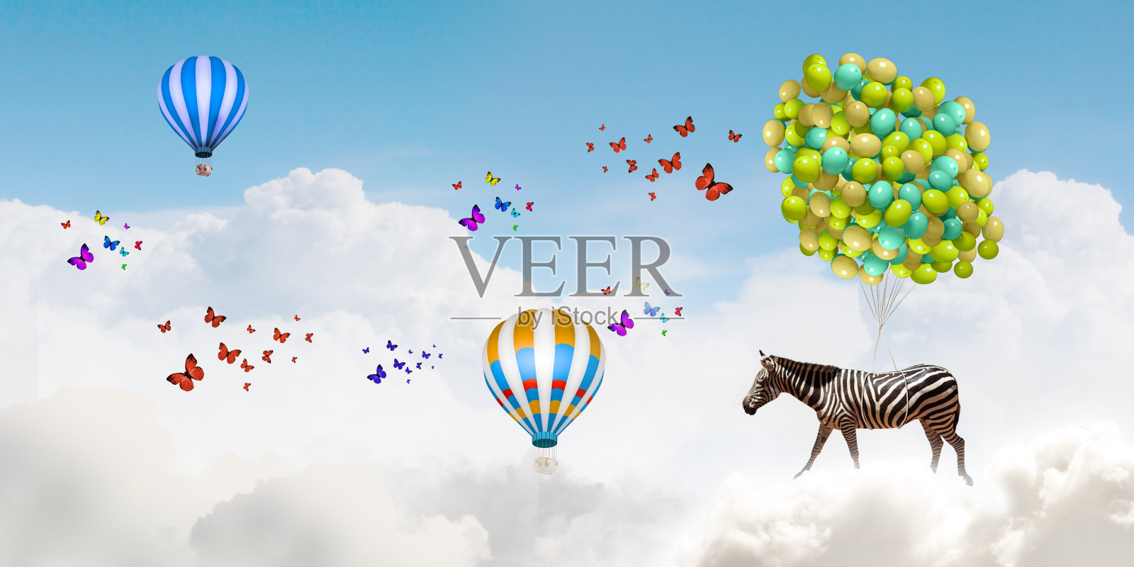 会飞的斑马照片摄影图片