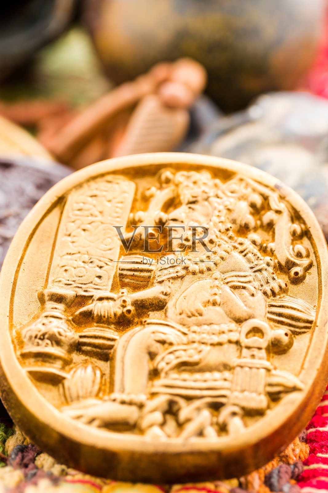 玛雅象形文字照片摄影图片