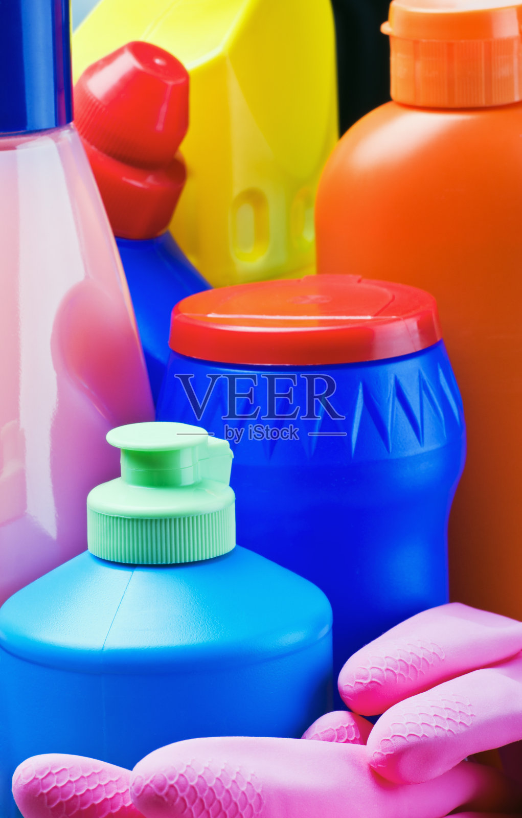 清洁配件和产品照片摄影图片