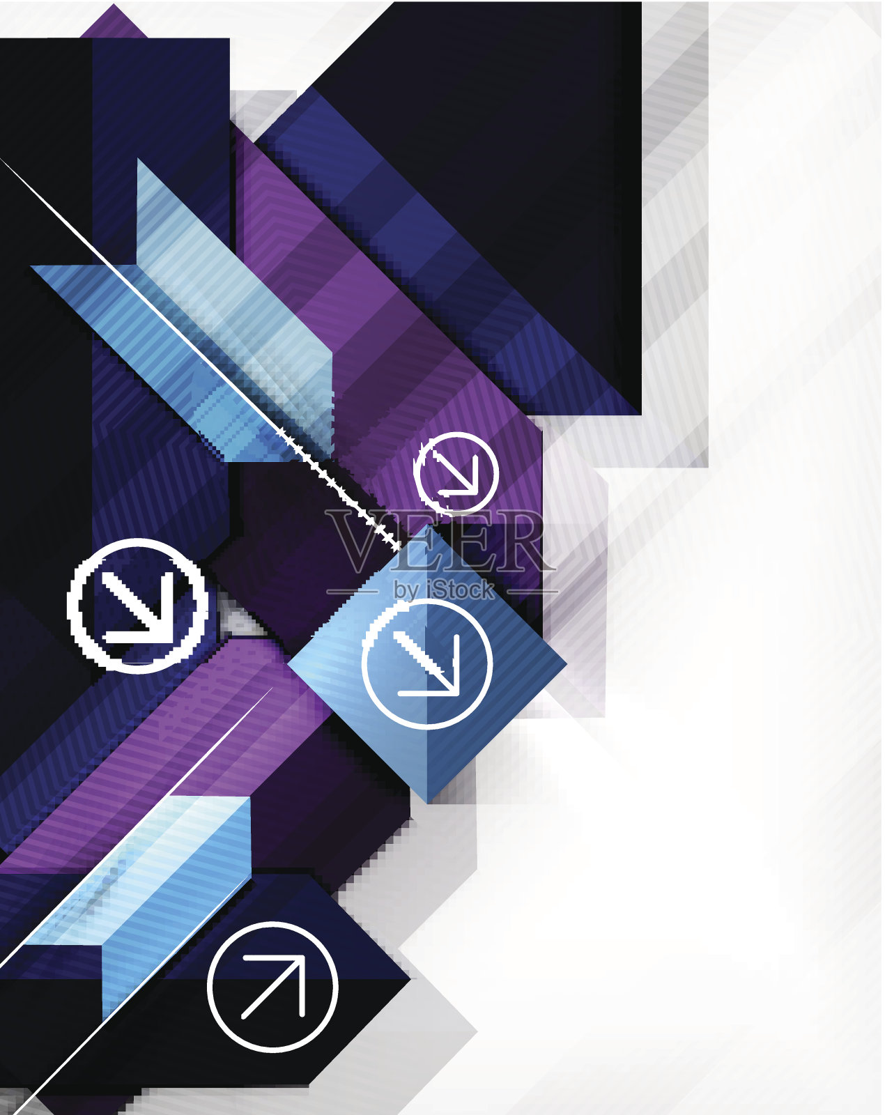 几何抽象商业海报插画图片素材