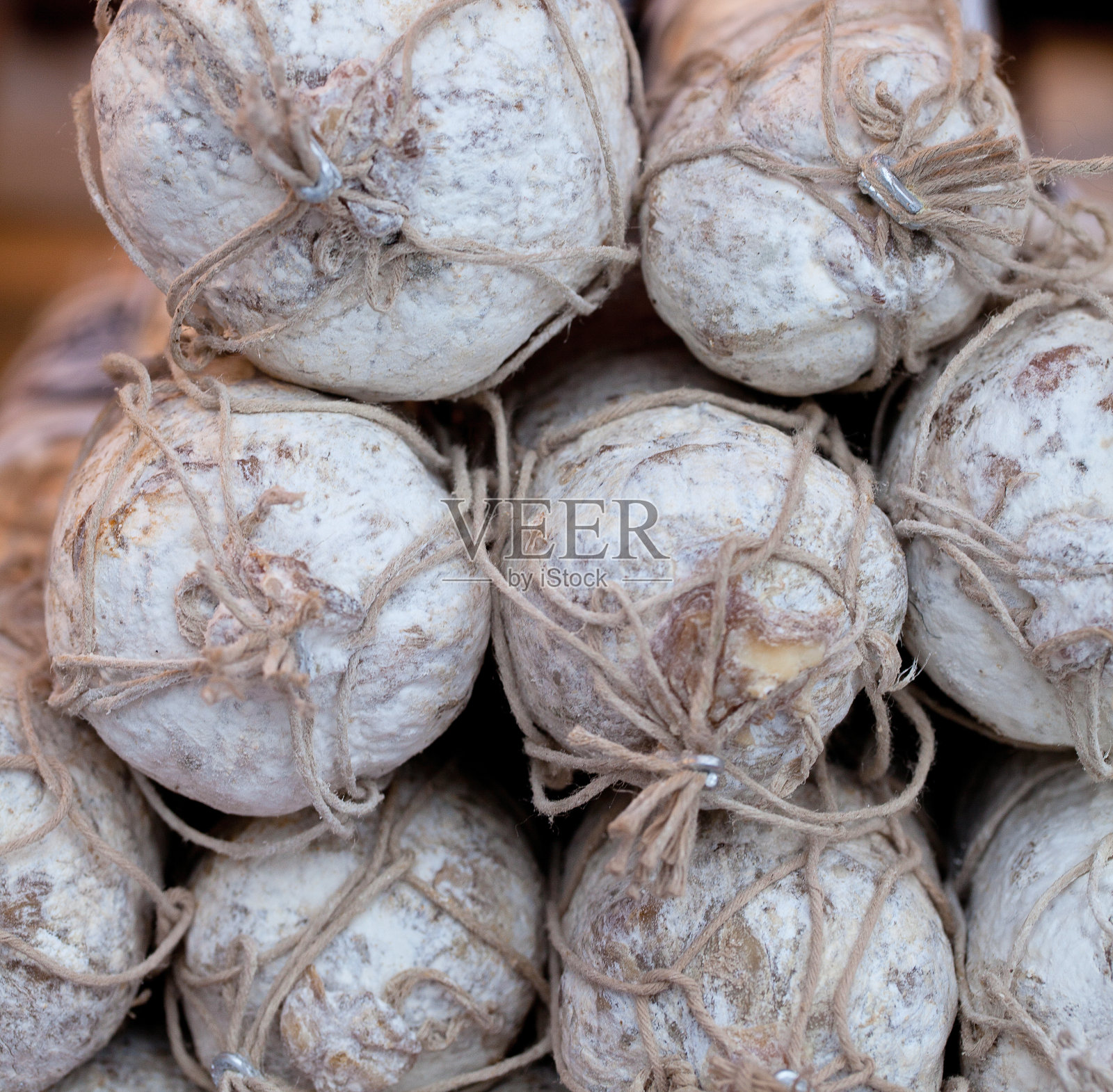 香肠在市场照片摄影图片