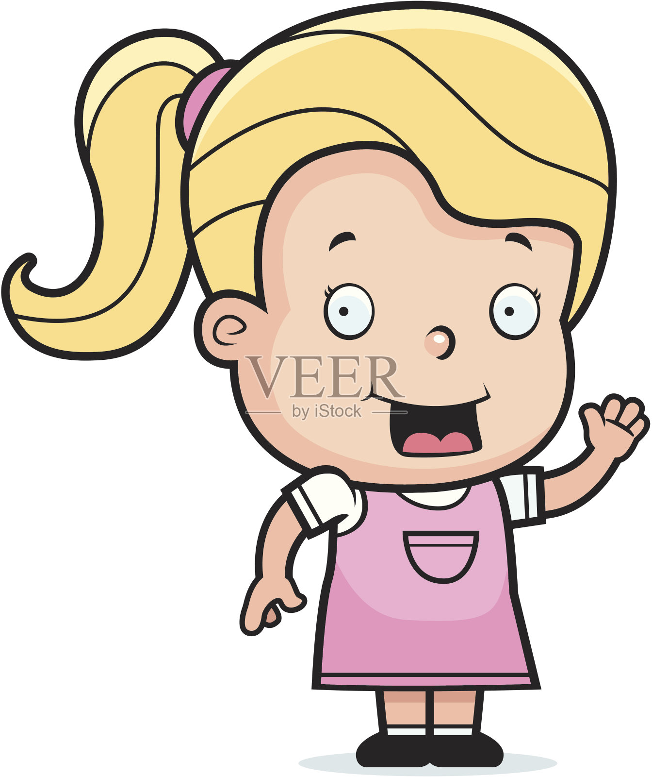 蹒跚学步的挥舞着设计元素图片