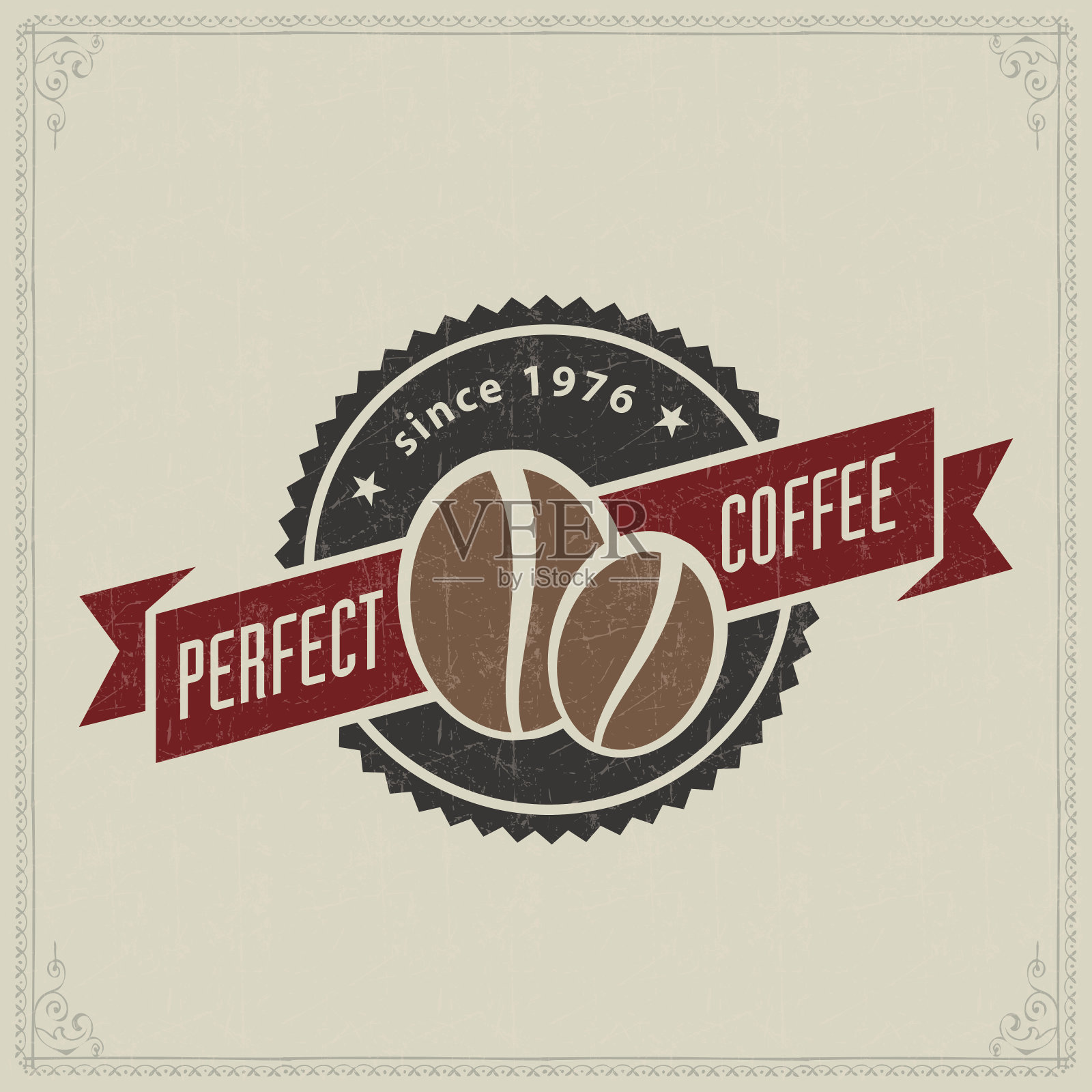 的咖啡品牌插画图片素材