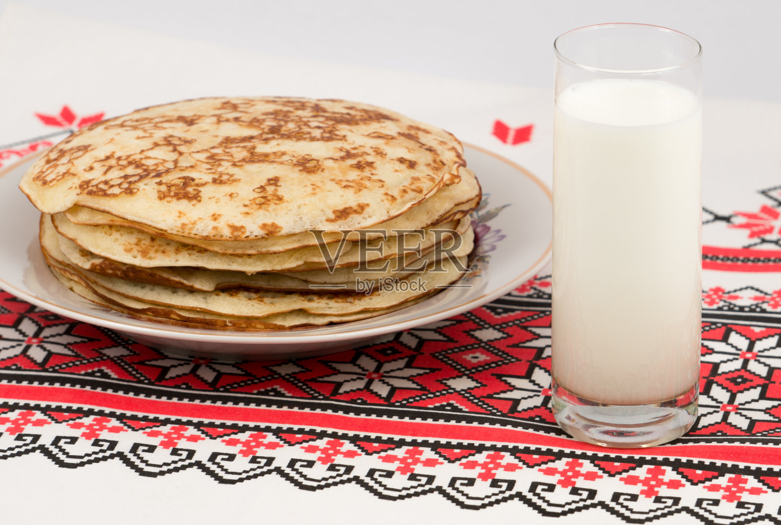 堆栈的煎饼照片摄影图片