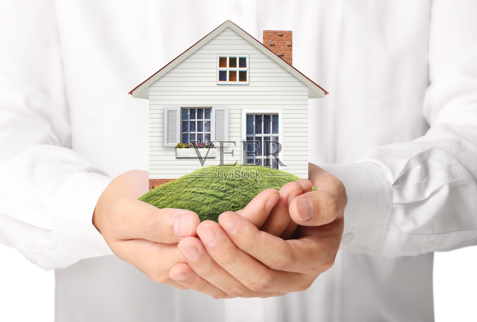 持仓代表家照片摄影图片