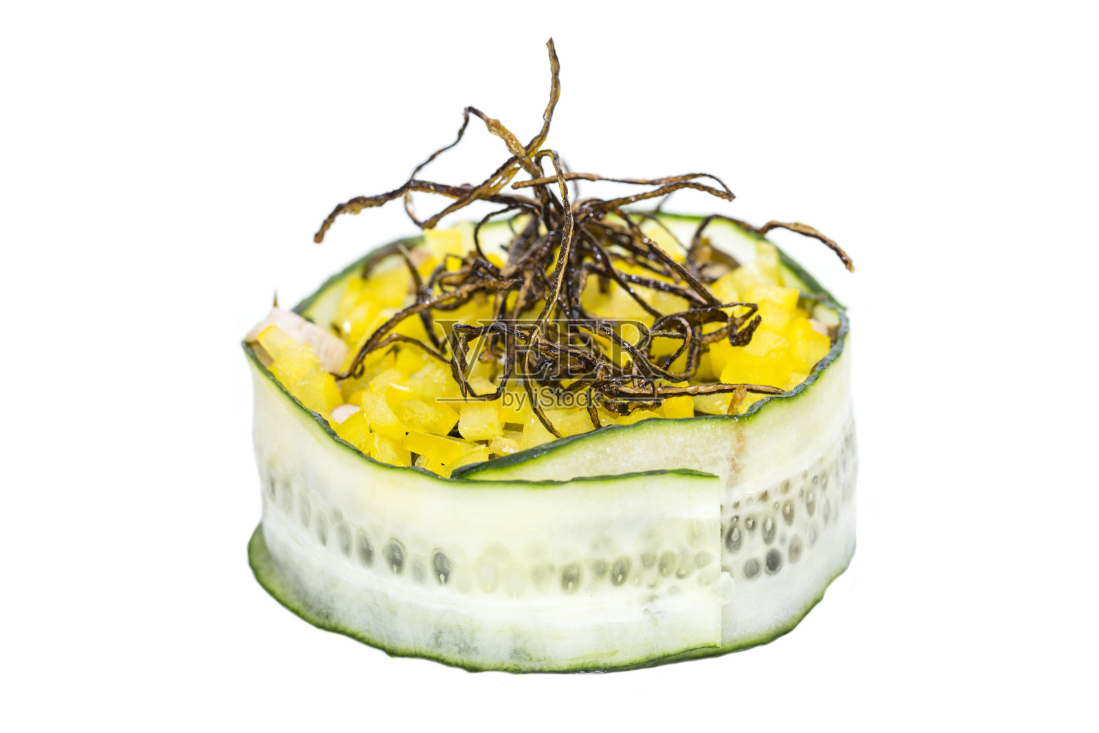 热的小牛肉沙拉照片摄影图片