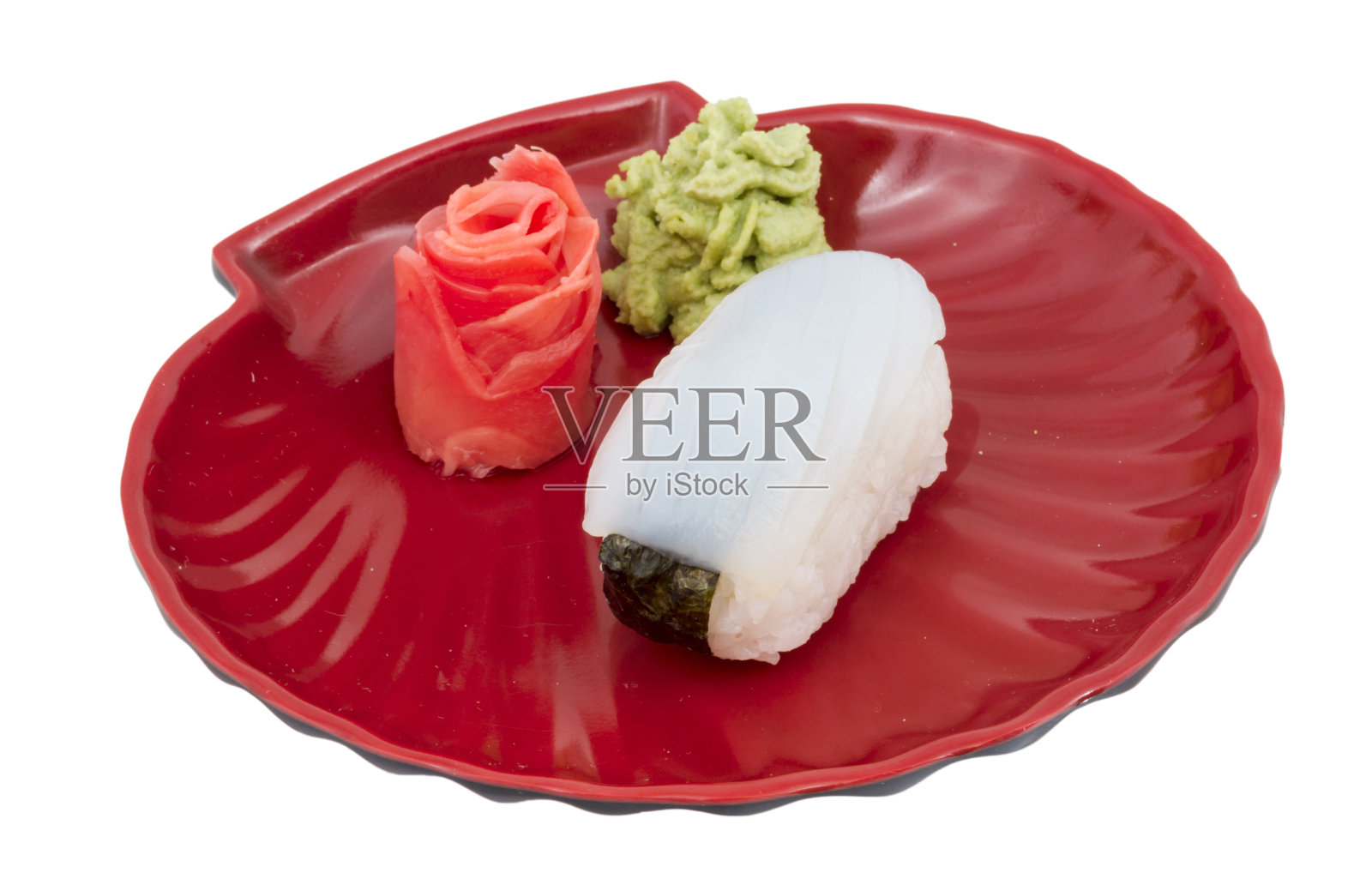 日本鱿鱼寿司照片摄影图片