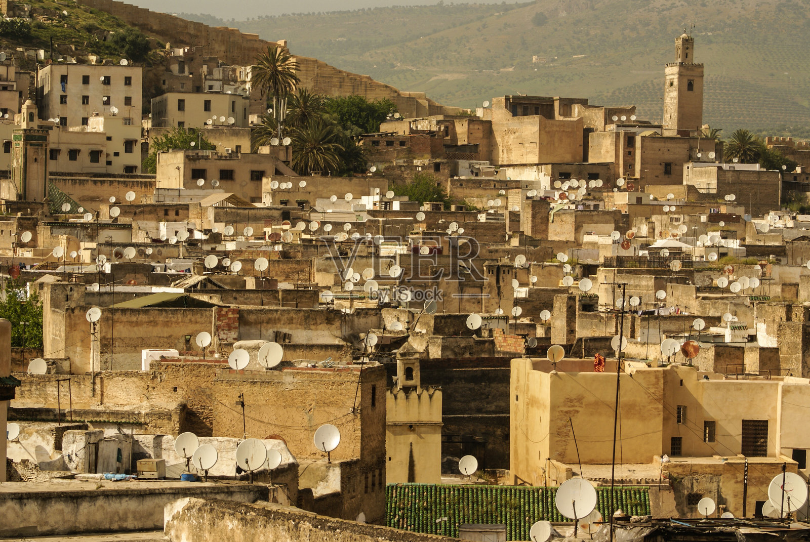 Fez medina (Fes老城)，摩洛哥照片摄影图片