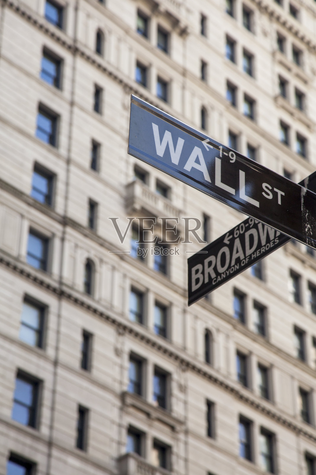 华尔街的标志照片摄影图片