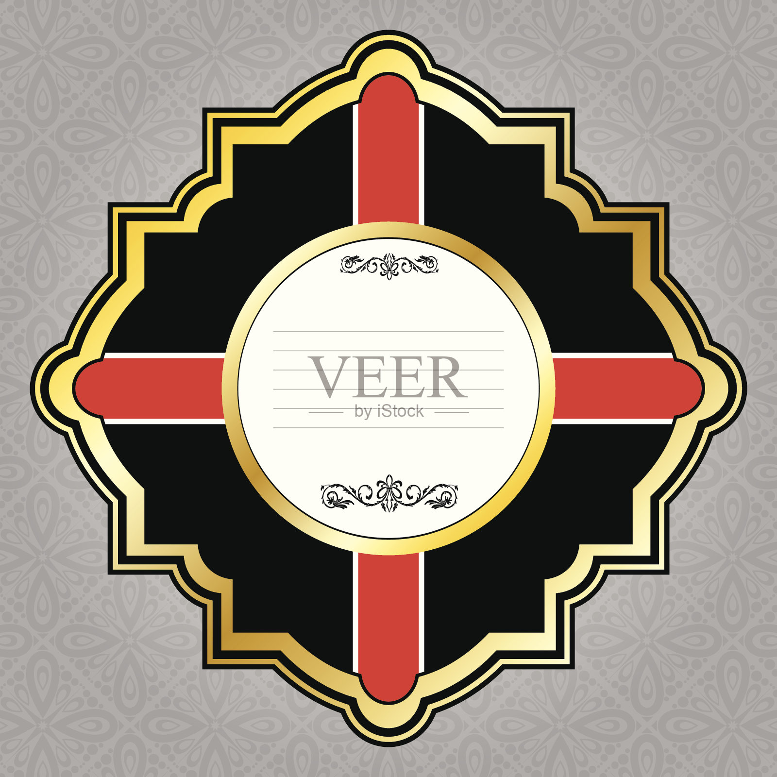 古董金色背景插画图片素材