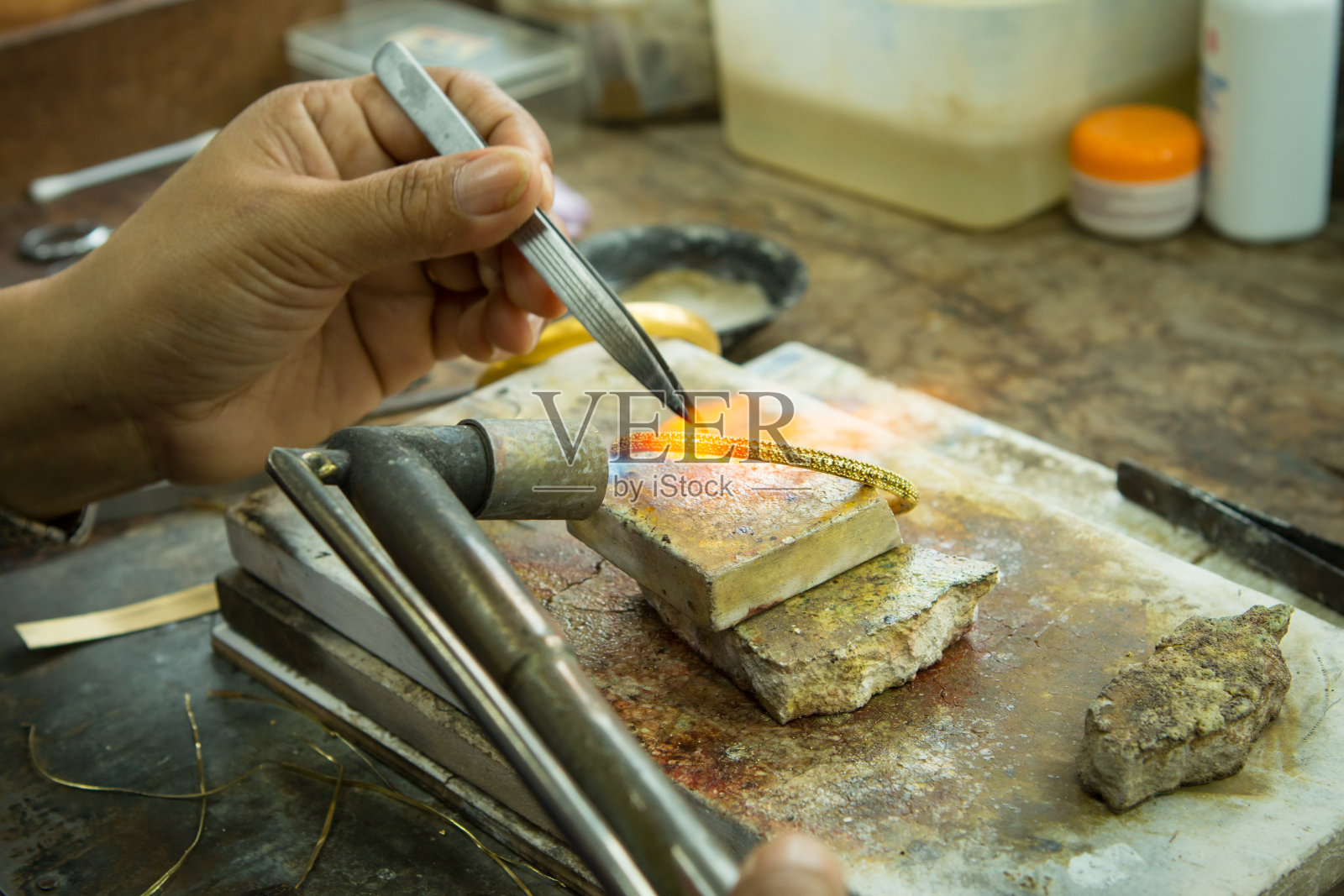 戈德史密斯的未完成作品。照片摄影图片