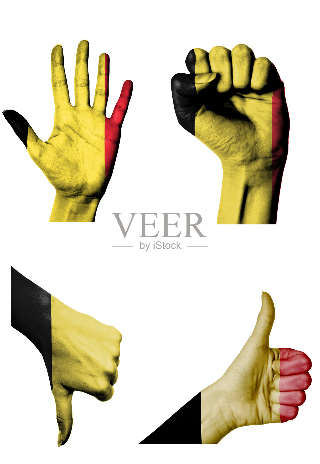 手势多样的比利时手照片摄影图片