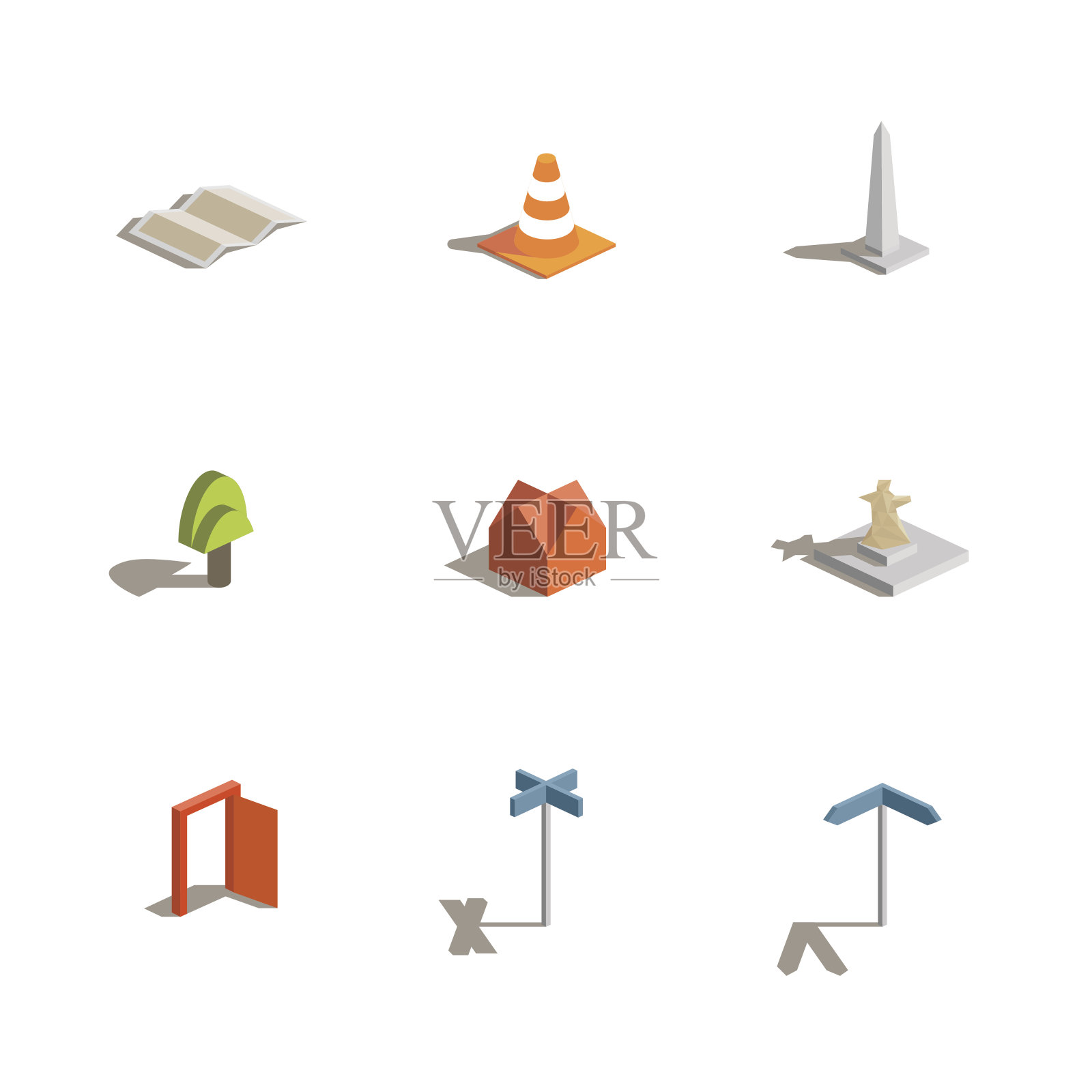 定位图标设置插画图片素材