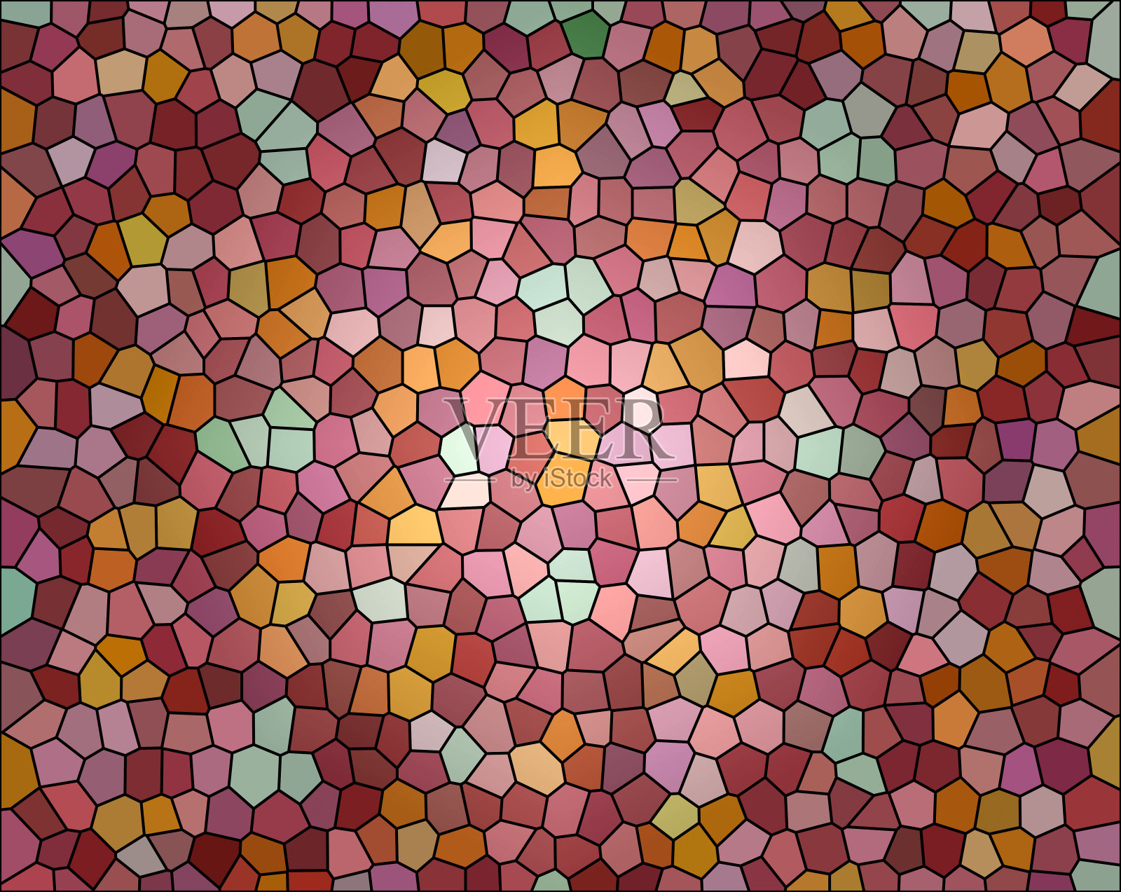 抽象的彩色马赛克背景插画图片素材