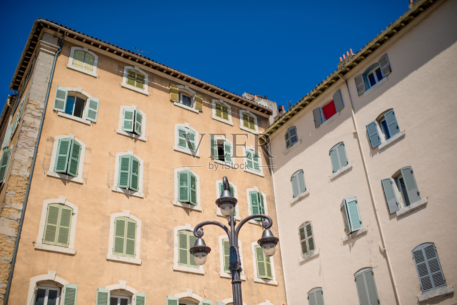 普罗旺斯的典型城市照片摄影图片