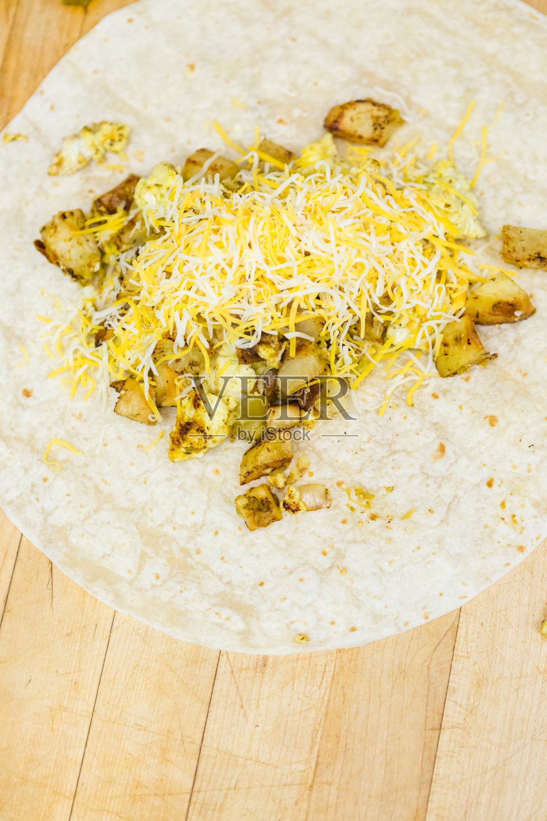 早餐卷饼照片摄影图片