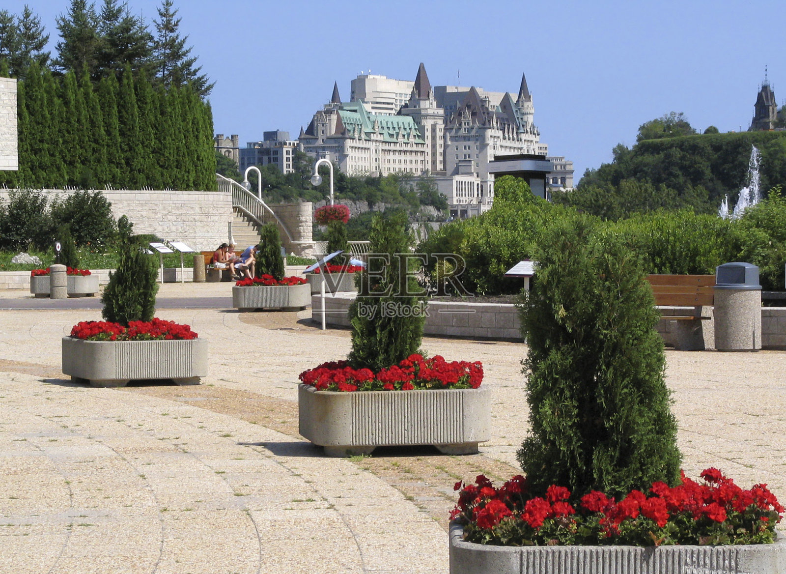 渥太华，Château劳里埃-从加蒂诺观看照片摄影图片