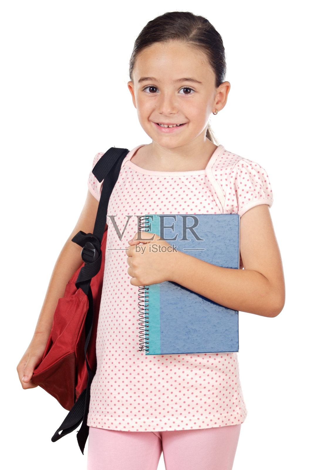 可爱的女孩学习照片摄影图片