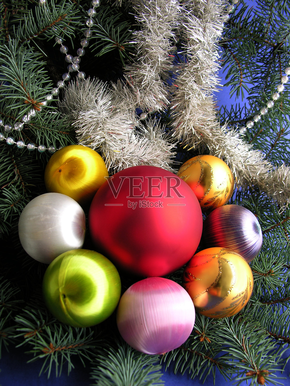 圣诞树饰品照片摄影图片