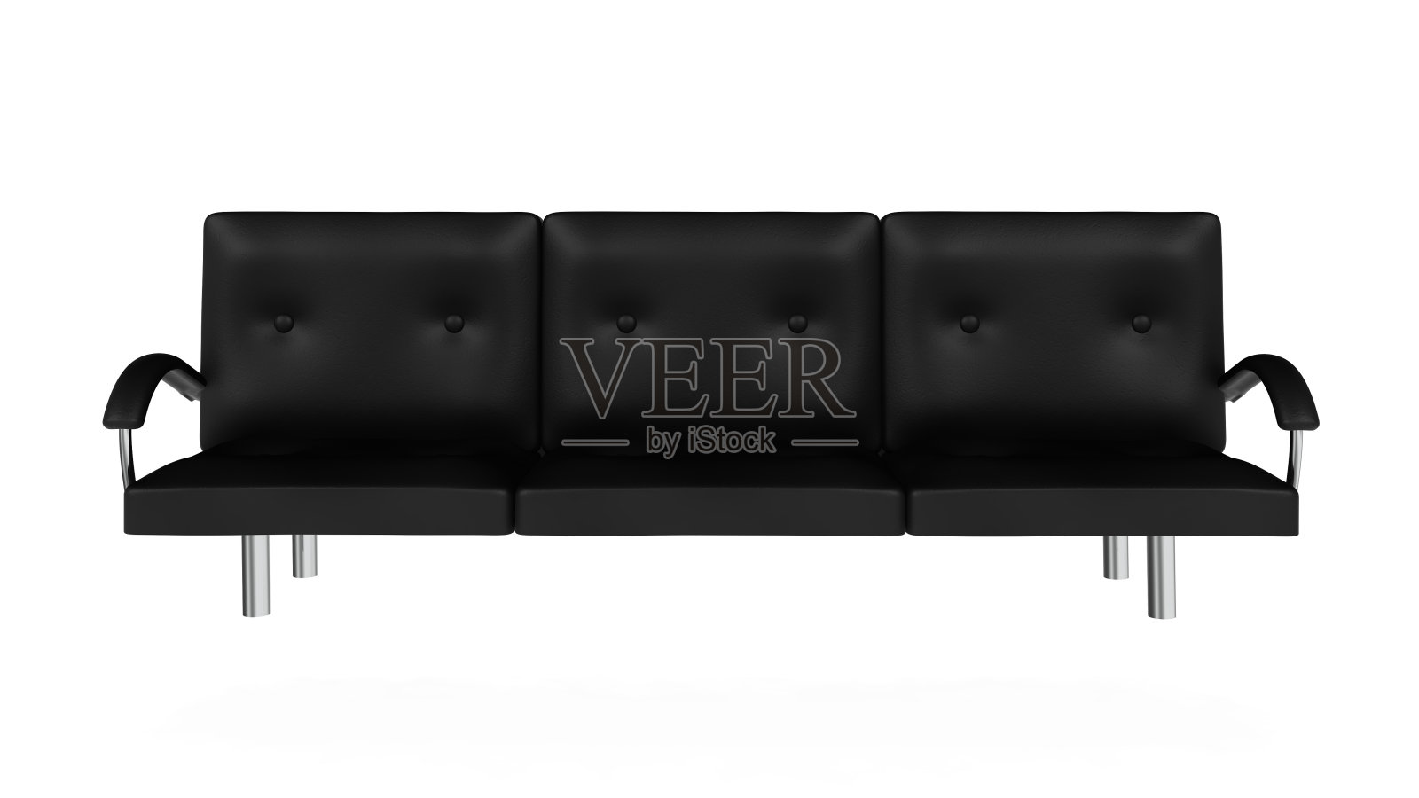 黑色的沙发插画图片素材