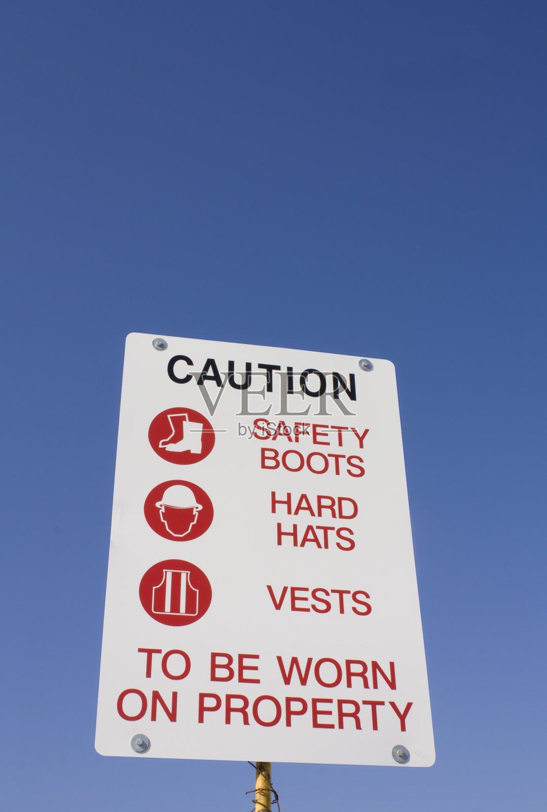 施工安全标志照片摄影图片