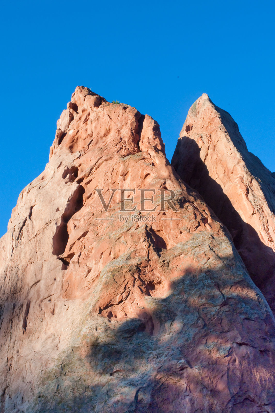 众神花园的红色岩石。照片摄影图片