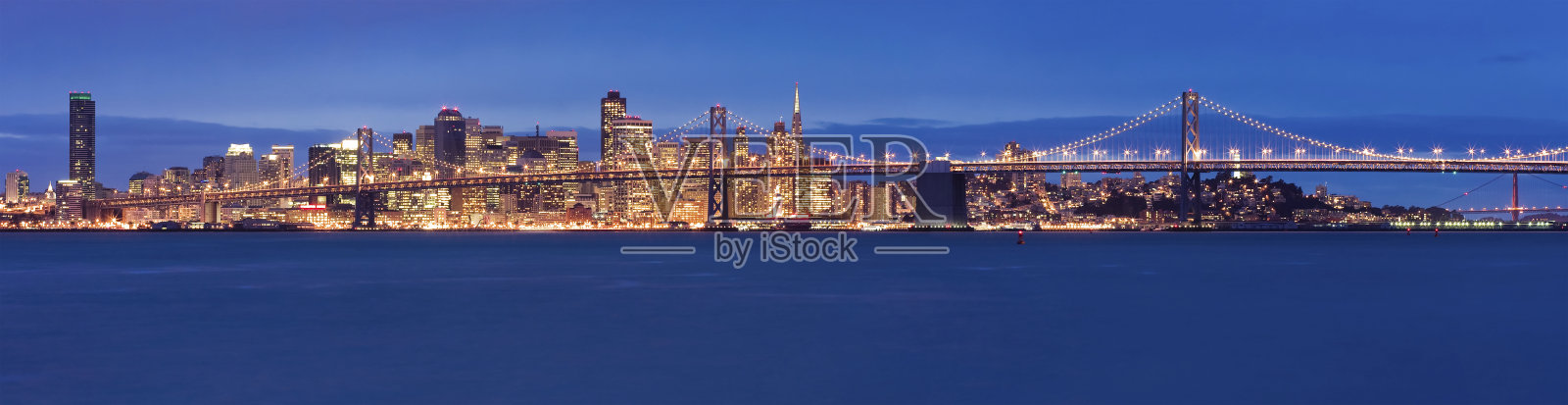 黄昏的旧金山全景照片摄影图片
