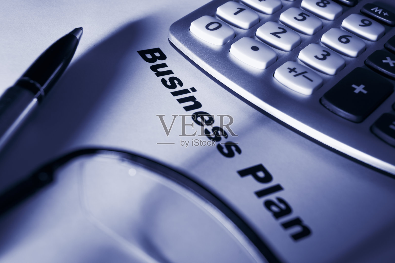 关闭商业计划照片摄影图片